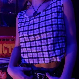 Plaid Crop Top/ Tank Top